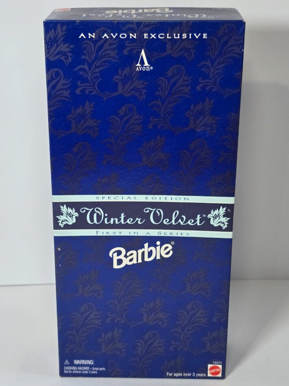 1995 Avon Exclusive Winter Velvet Barbie Doll First In Series New Open Box Read - Picture 2 of 7